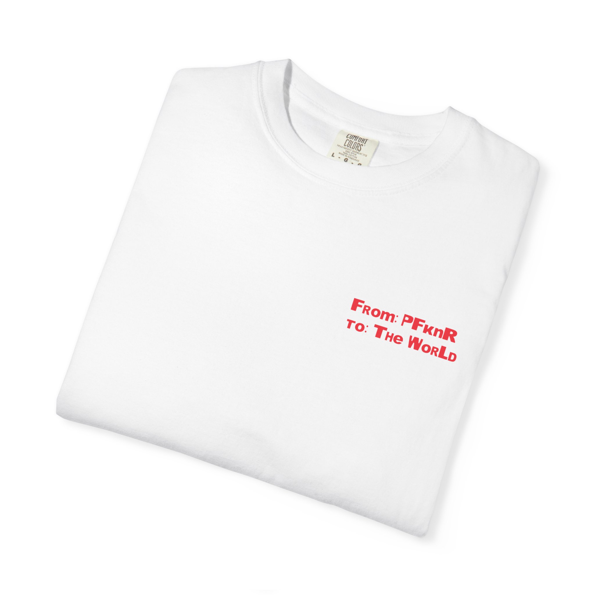 From P fkn R to the World - Postal T-shirt - Image 6