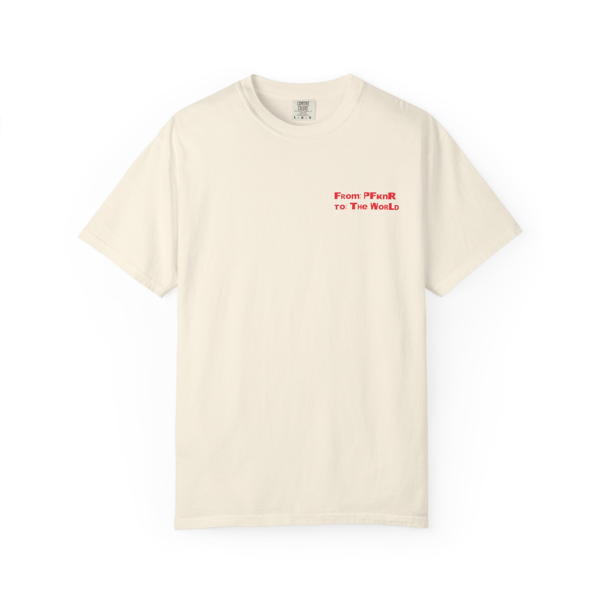 From P fkn R to the World - Postal T-shirt - Image 7