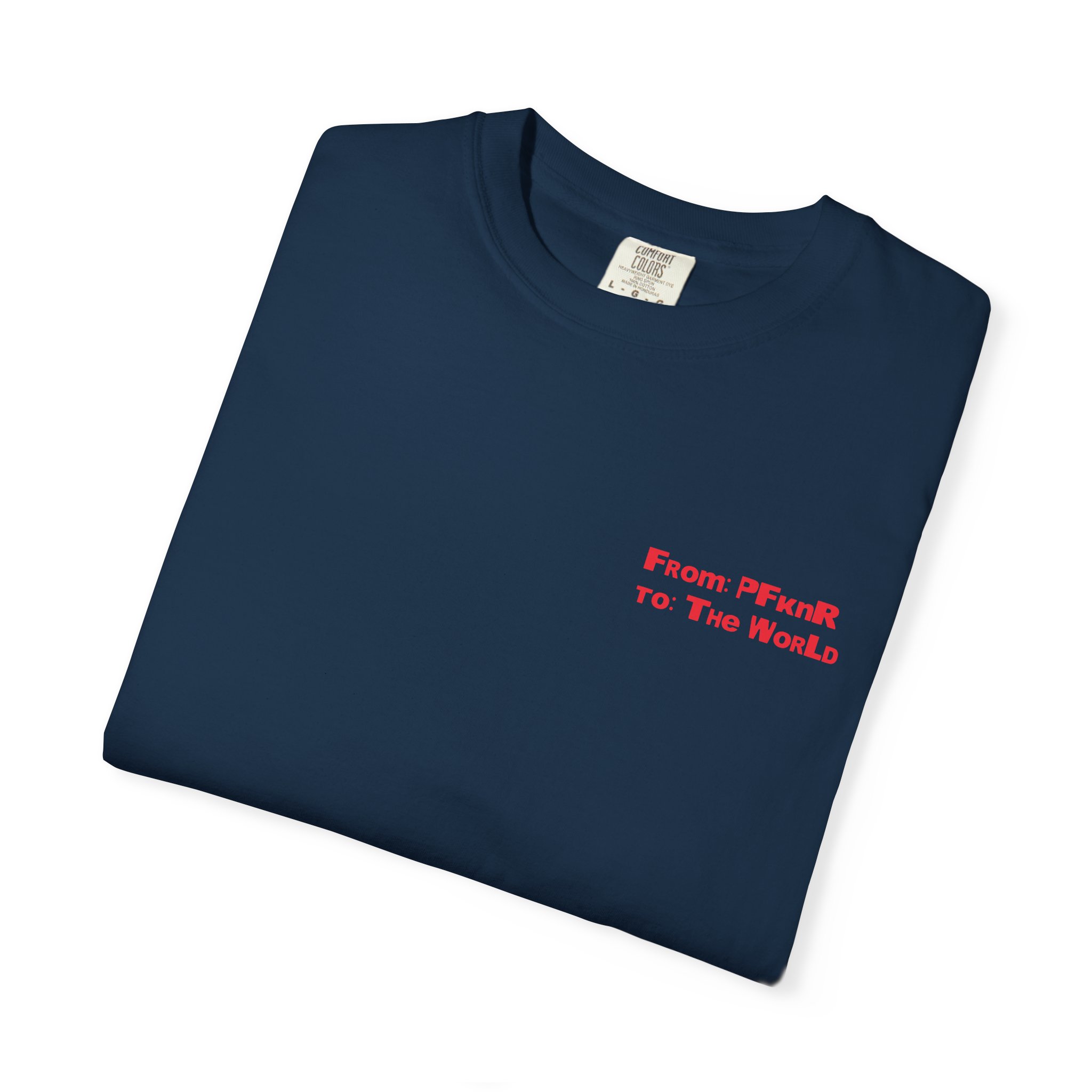 From P fkn R to the World - Postal T-shirt - Image 3