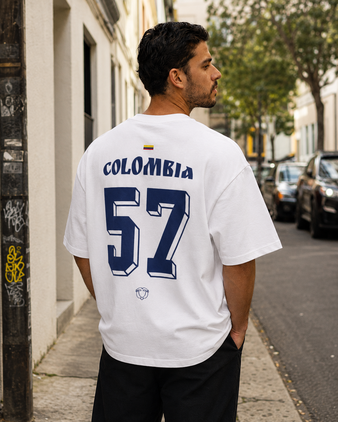Colombia 57 Oversized Tee — Vintage Athletic Jersey Shirt - Image 4